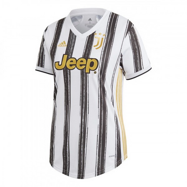 Camiseta Juventus Primera Equipación Mujer 2020-2021 Negro Blanco